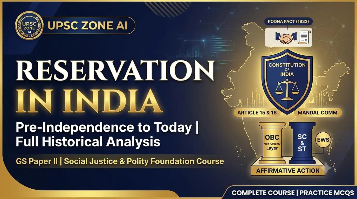 Reservation in India (starting to now)
