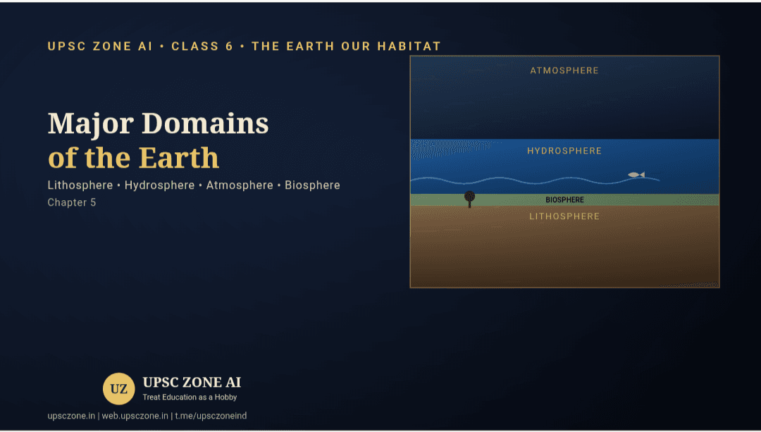 Major Domains of the Earth