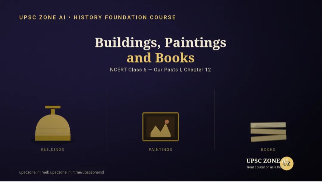 Buildings, Paintings and Books