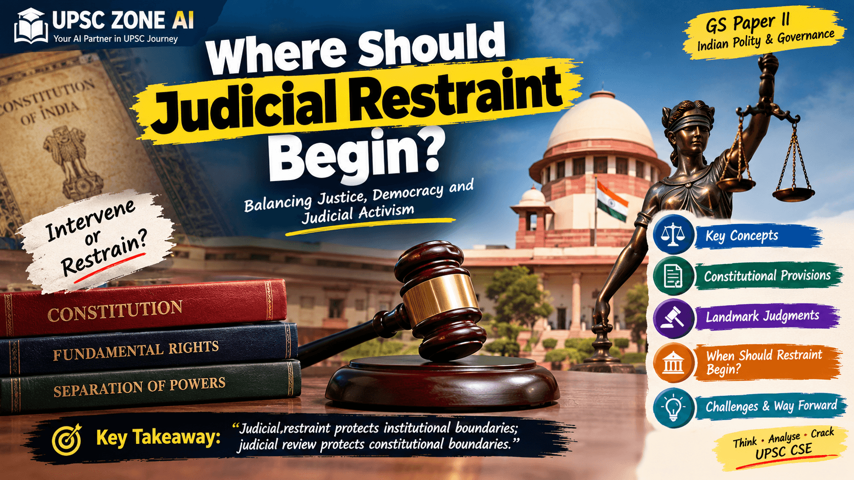 WHERE SHOULD JUDICIAL RESTRAINT BEGIN?