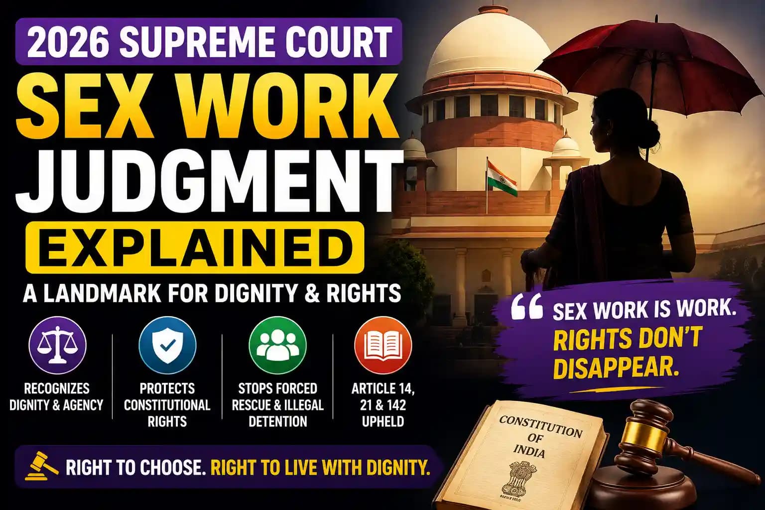Explain the significance of the 2026 Supreme Court sex work judgment.